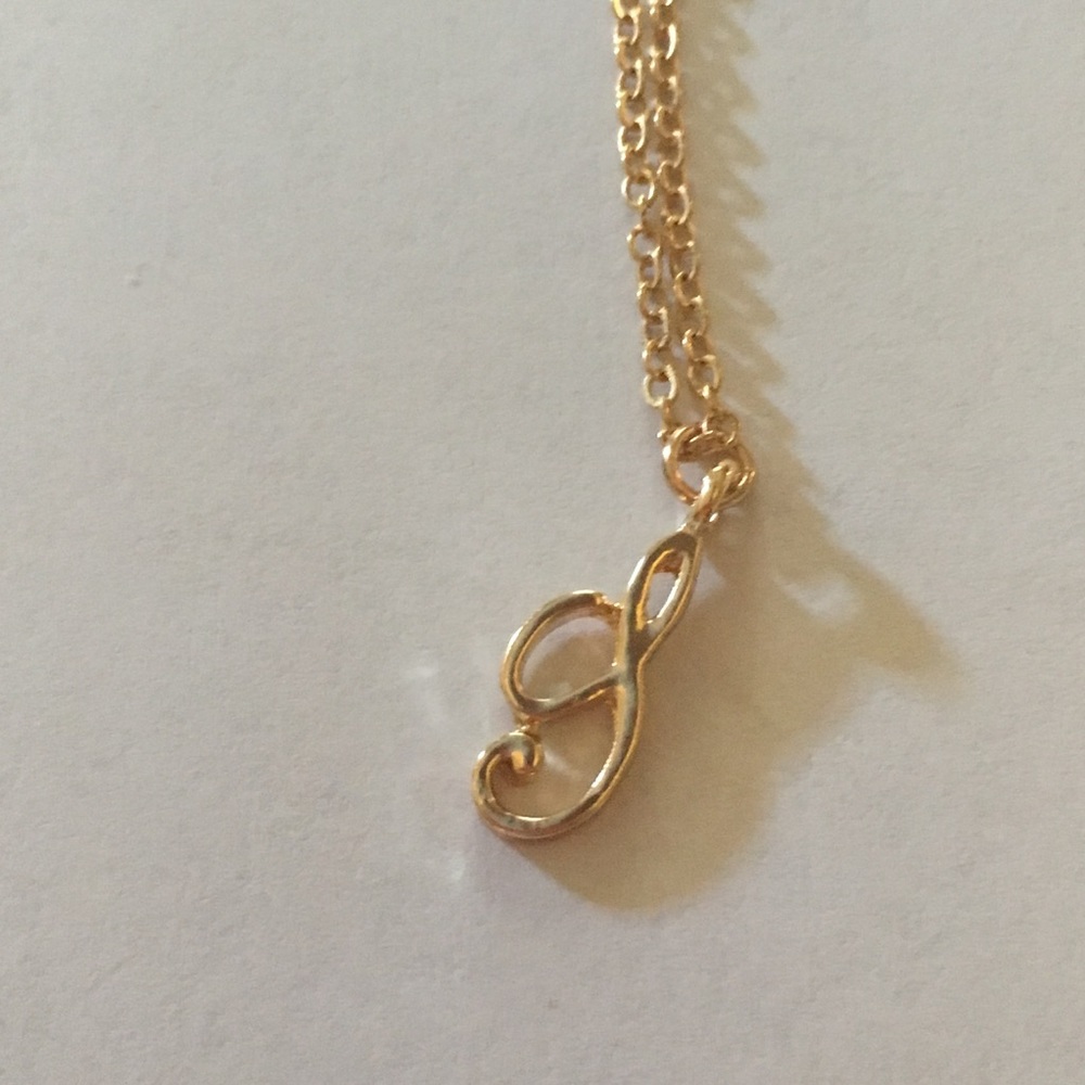 Cursive Initial Letter S Necklace